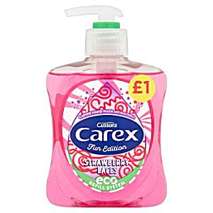 image of Carex Fun Edition Strawberry Laces Hand Wash Antibacterial 250ML PMP