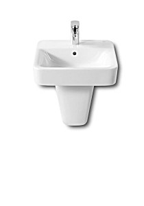 image of Roca Senso One Tap Hole Square Basin 450 X 440MM White