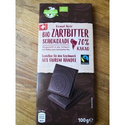 image of Grand Noir Bio Zartbitter Schokolade 70% Kakao, Fairtrade