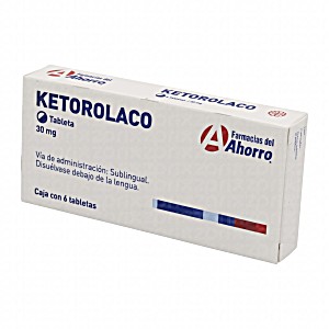 image of Marca Del Ahorro Ketorolaco 30 MG Oral 6 Tabletas Sublingual