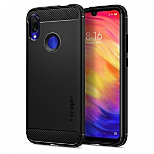 image of Etui Spigen Rugged Armor Xiaomi Redmi Note 7 Matte Black Czarne
