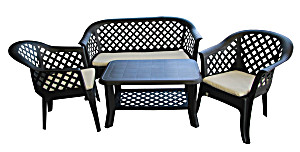 image of Progarden Veranda Garden Furniture Set Brown