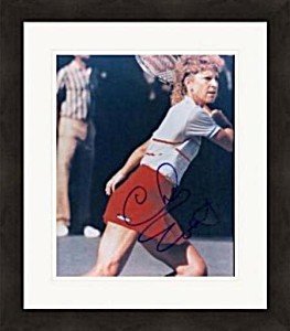 image of Autograph Warehouse 408895 8 X 10 In. Chris Evert Autographed Matted & Framed Photo - Tennis