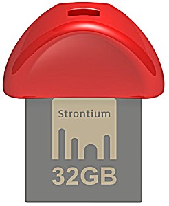 image of Strontium Nitro Plus Nano 32GB USB 3.0 Pen Drive (red)