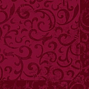 image of Duni Dunilin Servietten Sarala Bordeaux 40 x 40 CM, 50er PCK., Dunilin Sarala Bordeaux, Servietten 40X40 Bordeaux, Duni Servietten 40X40 Bordeaux
