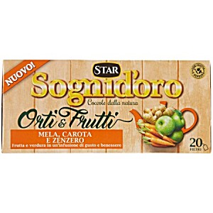 image of Sogni Doro Orti &frutti Mela Carota Zenzero X20