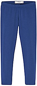 image of Mango Girls Cotton Leggings, Blue