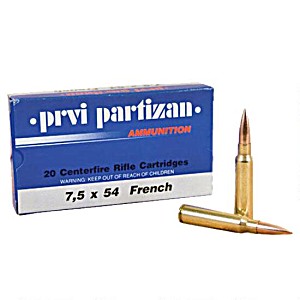 image of Prvi Partizan 7.5X54MM French Mas Ammo 139 Grain Full Metal Jacket