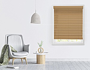 image of Richfield Studios 2.5 Cordless Faux Wood Blinds, Cedar