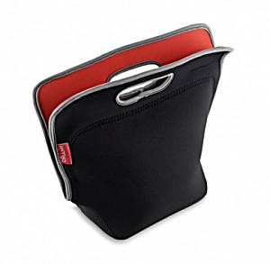image of Omami Design Neoprene Lunch Bag, Black