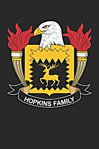 image of Hopkins: Hopkins Coat of Arms and Family Crest Notebook Journal (6 X 9 - 100 Pages)