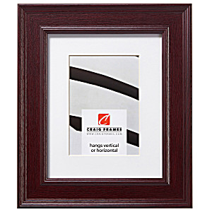 image of Craig Frames Revival, 24 X 30 Inch Mahogany Red Picture Frame Matted To Display a 20 X 26 Inch Photo