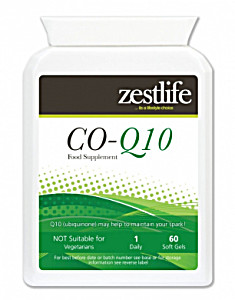 image of Zestlife Co-enzyme Q10 (coq10) 300MG On Special Offer 60 Soft Gels a Boost For the Immune System. Gluten Free.