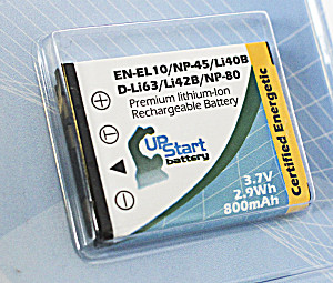image of Upstart Battery Casio Exilim Ex-s7bk Battery - Replacement For Casio NP-80, NP-82 Digital Camera Battery (800mah, 3.7V, Lithium-ion)