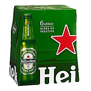 Upc Biere Blonde Pack De 6 X 25 Cl Heineken 1 5 6 X 25 Cl