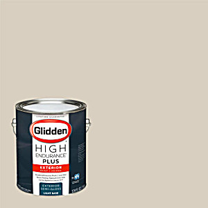 image of Glidden High Endurance Plus Exterior Paint and Primer, Safari Bisque Beige, #10yy 67 / 089
