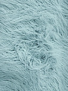 image of Yeti Mongolian Faux Fake Fur Fabric / Mist / Sold By the Yard