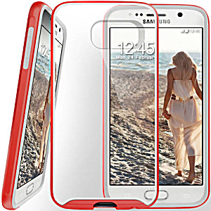 image of Caseology Samsung Galaxy S6 Dual-bumper Clear Back Case