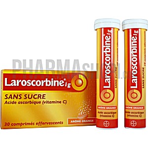 image of Laroscorbine 1 G Effervescent 2 X 15 Comprims Sans Sucre Bayer