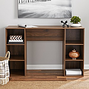 image of Mainstays 6 Cube Storage Computer Desk, Multiple Colors