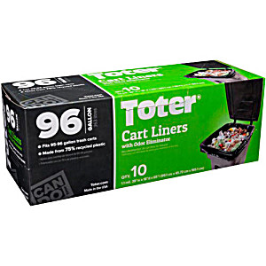 image of Toter 96 Gallon Cart Liners, 10 Count