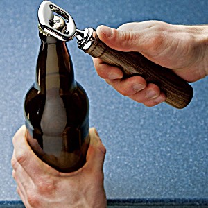 image of Chrome Bottle Opener Turning Kit, Chrome-plated Opener By Rockler Ship From Us
