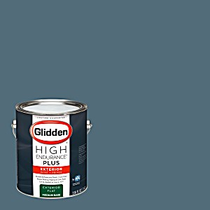 image of Glidden High Endurance Plus Exterior Paint and Primer, Village Blue, #70BG 17 / 116