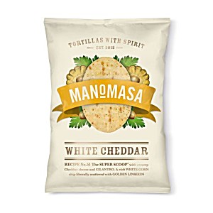 image of Manomasa White Cheddar Tortillas, 150 G