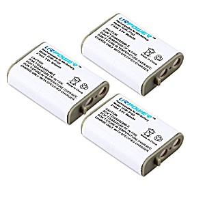 image of Urpower Pack Of 3 900mah 3. 6V Ni-mh Replacement Cordless Phone Battery For Panasonic Kx-tga2352 KX- TG2352B KX-TG2352S KX-TG2352W KX-TG2382 KX-TG2382B KX-TG2383 KX-TG2383B KX- TG2383BP KX-TG2383S KX-TG2383PK