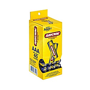 image of Comparamos O Preo De Pilha Rayovac As Amarelinhas Aaa Palito Tubo Com 40 1,5V, Veja O Menor Preo