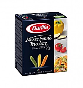 image of Makaron Rurka Sko?na Trjkolorowa Mezze Penne Barilla 500G