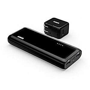 image of Anker 2ND Gen Astro E5 16000mah Portable Charger External Battery Power Bank With Poweriq Technology 2-port 3a Output For Iphone, Ipad, Samsung And More (black + 10W Adapter)