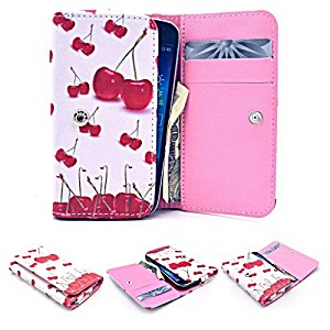 image of Zewoo Pu Leather Wallet Case - GT009 (#5) / Lovely Cherry - For Elephone P7000 Case Cover