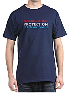 image of Cafepress - Environmental Protection Black T Shirt - 100% Cotton T-shirt