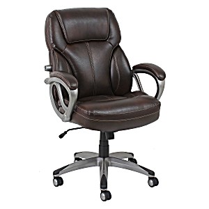 image of Barcalounger Big & Tall Executive Chair, Brown (supports Up To 350 LBS. ) - GF-9195H