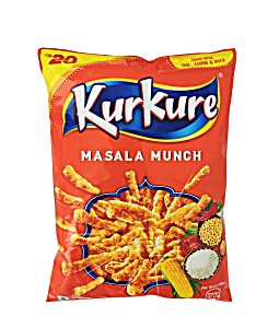 image of Kurkure Masala Munch (snack Aus Reis- Und Maismehl, Masalageschmack) 115G