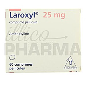 image of Laroxyl 25 Mg (chlorhydrate D'amitriptyline) 1 Boite De 60, Comprimes Pellicules