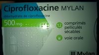 image of Ciprofloxacine Mylan 500MG Bte 12 CPR