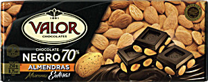 image of Chocolate Negro 70% Con Almendras Enteras - Valor