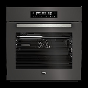 image of Beko Bim 24400 ZGCS Shades 60 CM Multifunction Oven - Zara Gray Crystal
