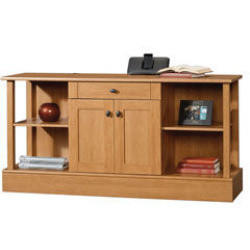 image of Realspace Dawson Credenza, 29in. h x 59in. w x 15 1 / 2in. d, Canyon Maple