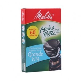 Filtro Papel Melitta Cafeteira Eletrica Num 4 60Un Grande Filtro Papel Cafeteira Eletrica Grande (7891021001854)