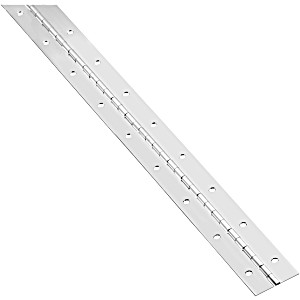image of (5-pack) Gatehouse Brushed Stainless Steel Piano Cabinet Hinge S838-466
