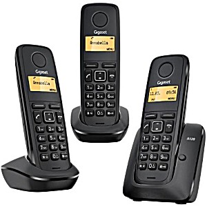 image of Siemens Gigaset Gigaset A120 Triple Black