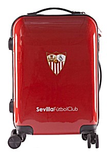 image of Maleta Trolley Rigida Abs 4 Ruedas 55CM Cabina Roja Sevilla FC