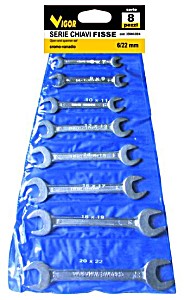 image of Serie Chiavi Fisse Vigor CRV 6 / 22 MM Pezzi 8