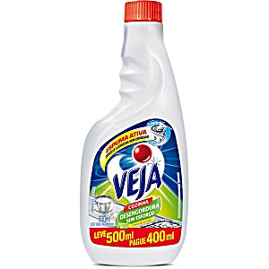 Limp Geral Veja Cozinha Desengord Lv 500Ml Pg 400Ml Limão Rf Limp Geral Cozinha Desengord Limão Rf (7891035215612)