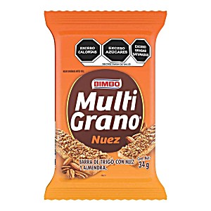 image of Bimbo Multigrano Barras De Nuez 34 G