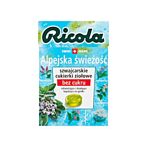 image of Ricola Szwajcarskie Cukierki Ziołowe Alpejska świeżość 27.5 G