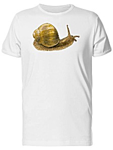 image of Drawing of a Brown Snail Tee Mens -image By Shutterstock